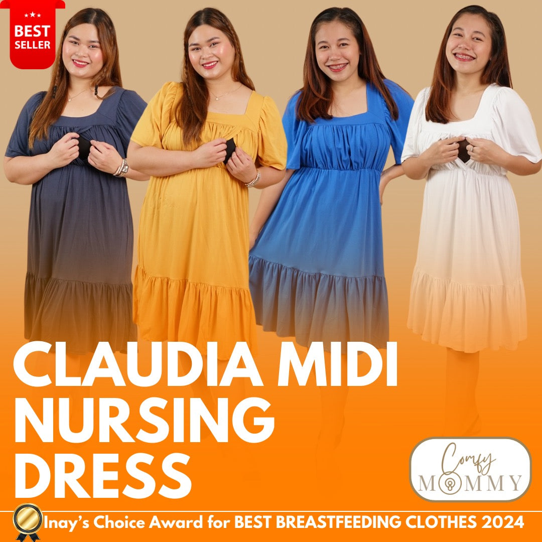 CLAUDIA MIDI NURSING DRESS