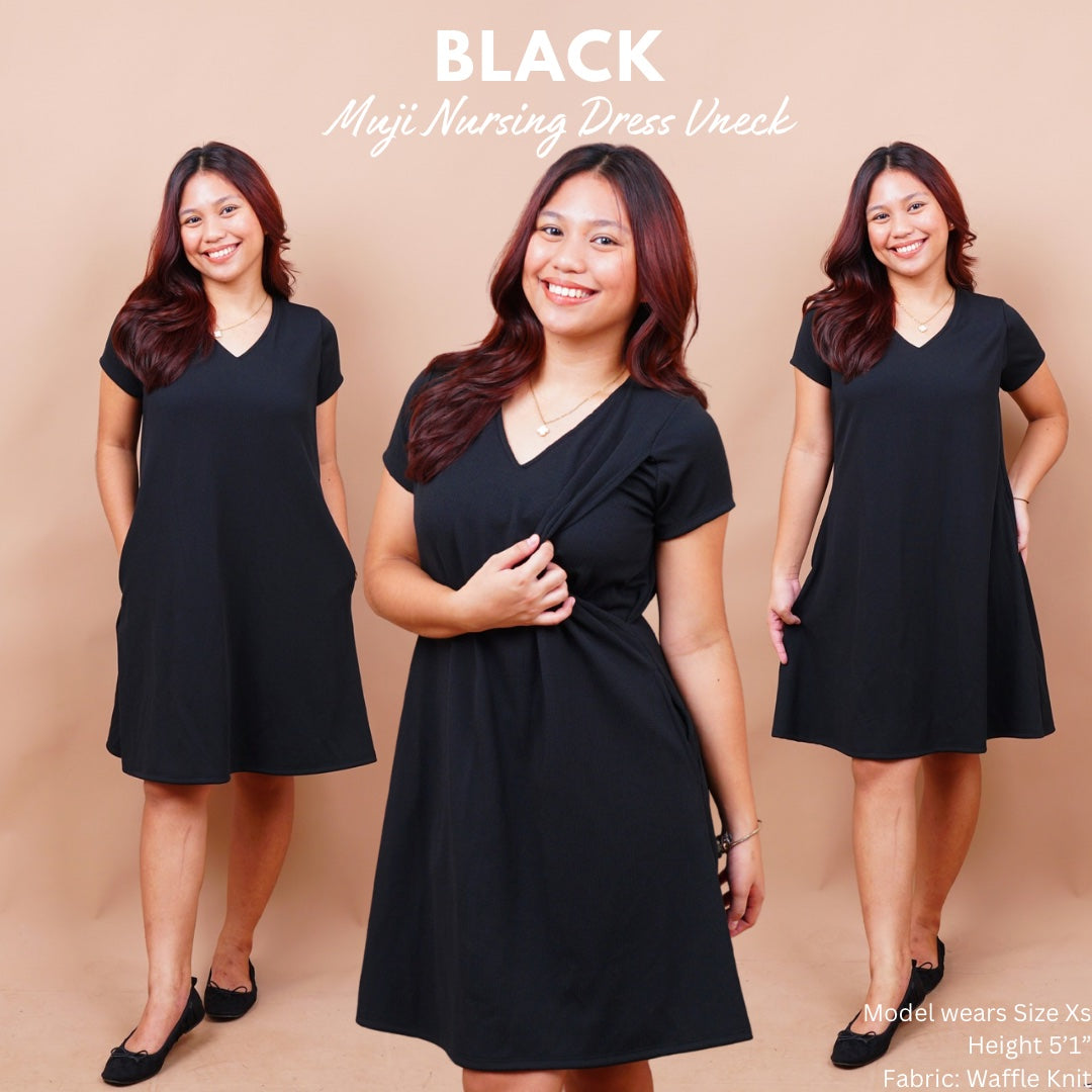 MUJI NURSING DRESS VNECK