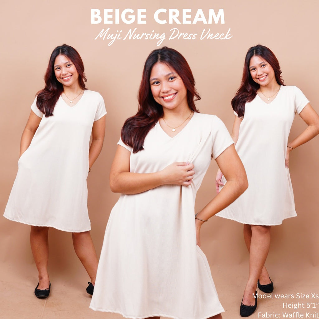 MUJI NURSING DRESS VNECK