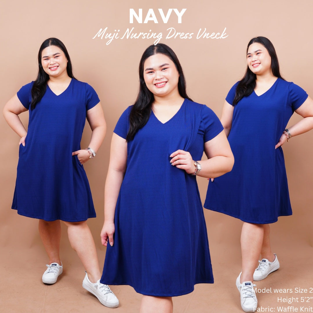 MUJI NURSING DRESS VNECK