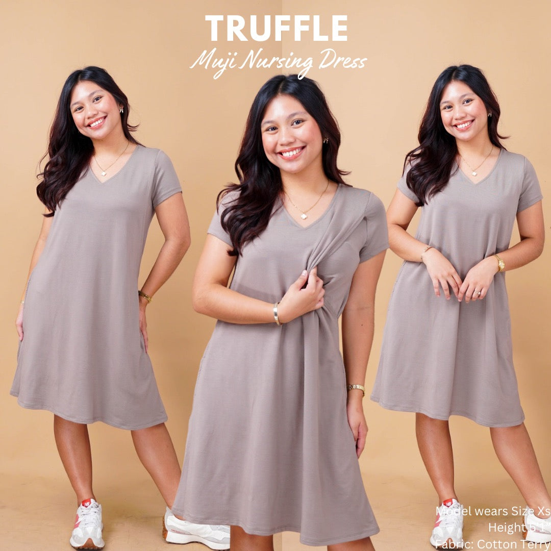 MUJI NURSING DRESS VNECK