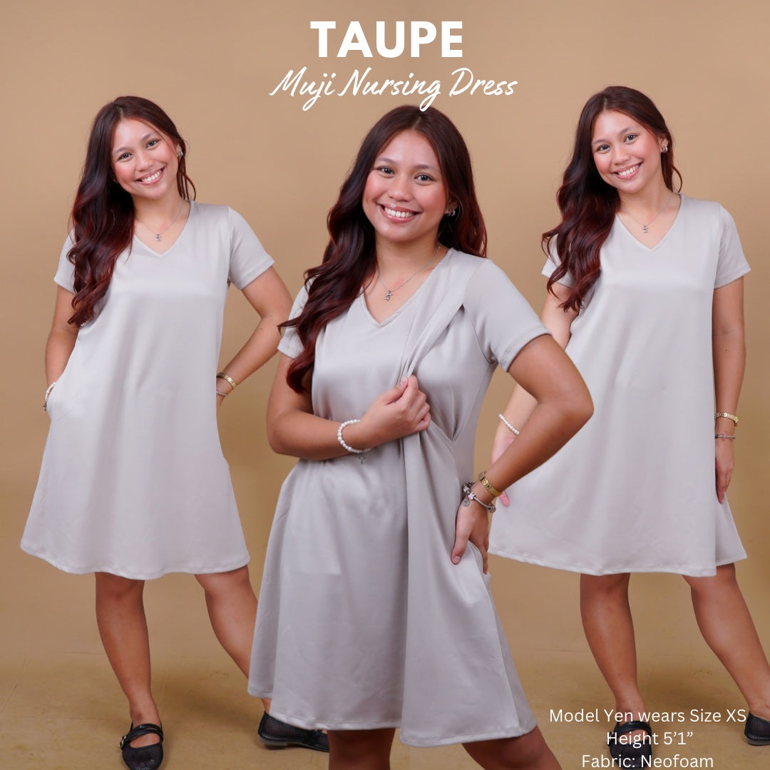 MUJI NURSING DRESS VNECK