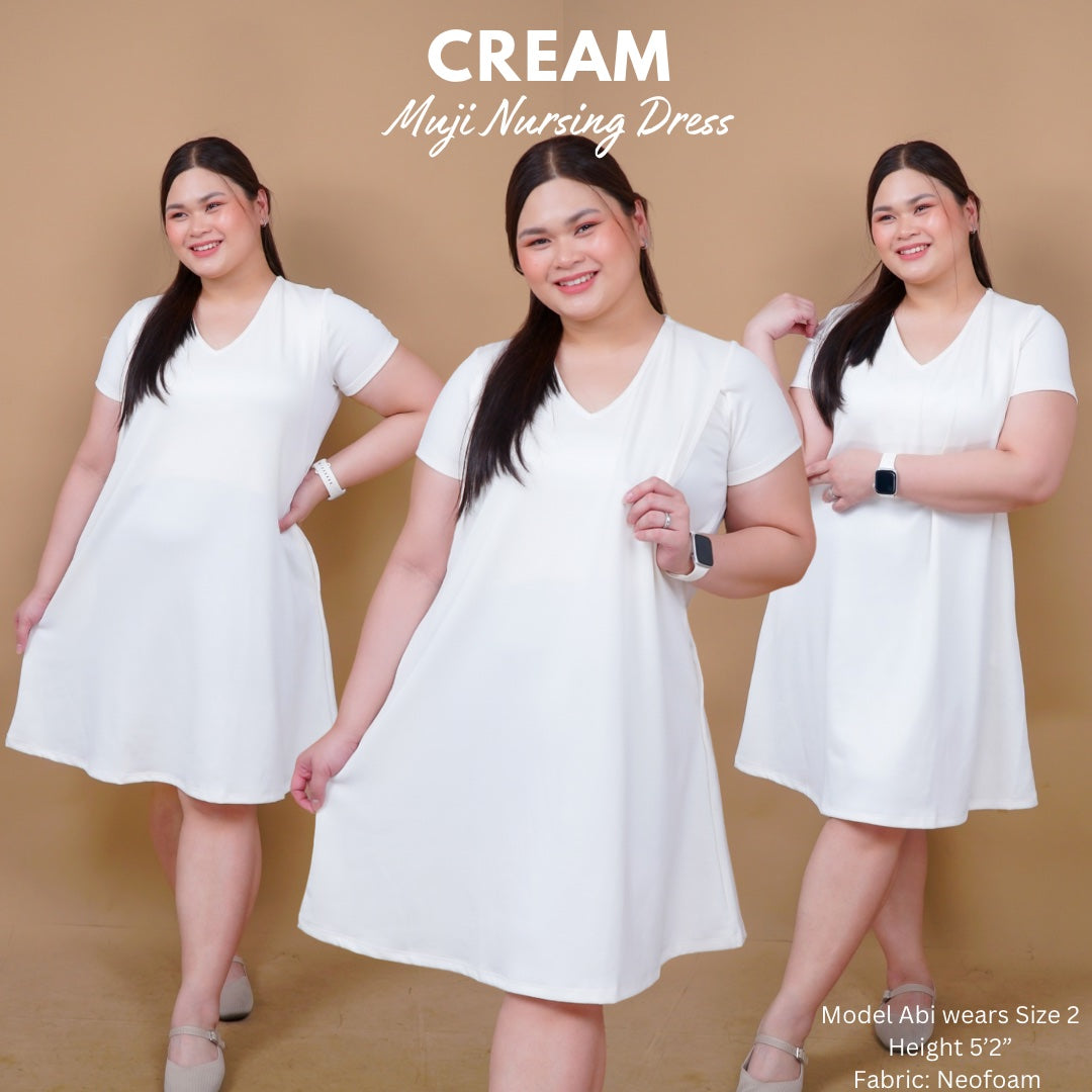 MUJI NURSING DRESS VNECK